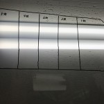 マスクオフUT　枚数による明るさ比較①