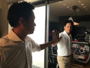 ダブルミラーフィルム自宅での使用例